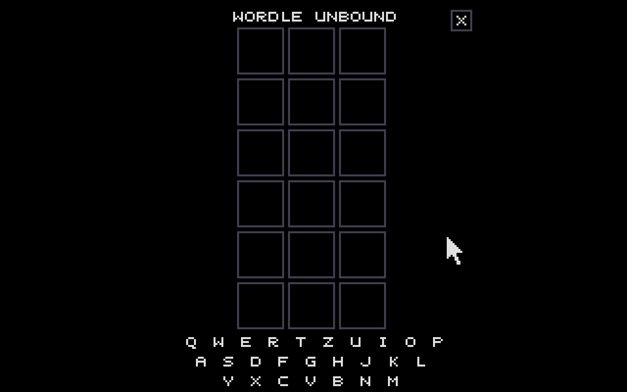 Wordle Unbound atari screenshot